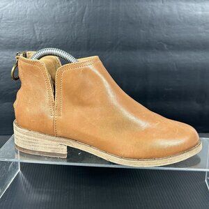 Beek Womens Sz 6 Falcon Ankle Bootie Chestnut‎ Leather Zip Anthropologie